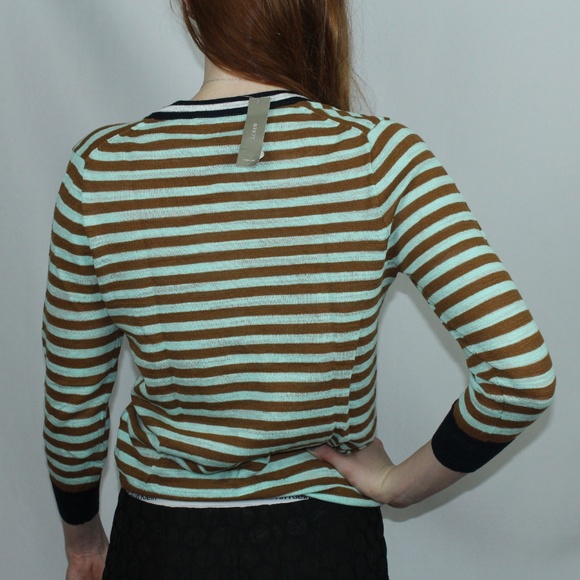 NWT J. Crew Striped Cardigan - Picture 2 of 3